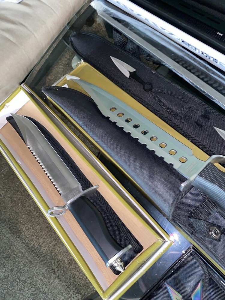 sword and knifes