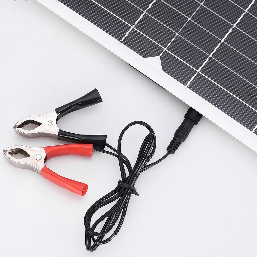 25W Solar Panel Kit 100A 12/24V Battery Charger with Controller Caravan Boat US