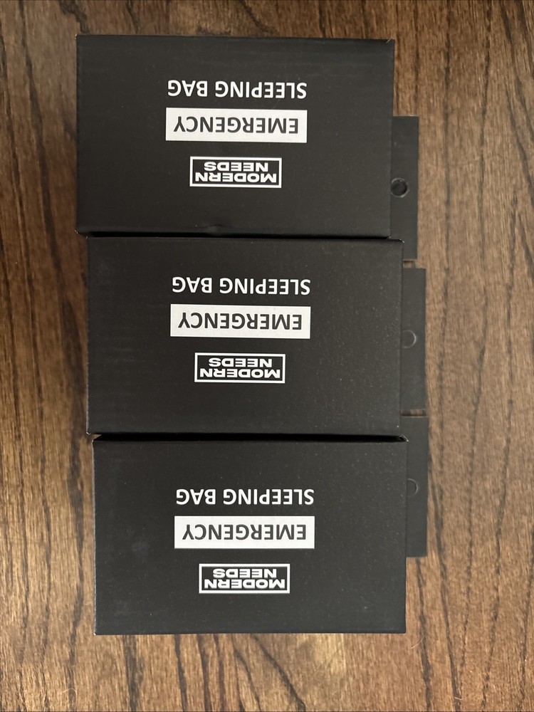 3-pack Modern Needs Emergency Sleeping Bag Tech Waterproof/Windproof