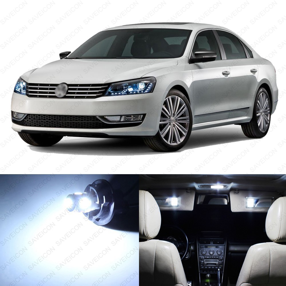 15 x White LED Interior Light Package For 2012 - 2015 Volkswagen VW Passat TOOL