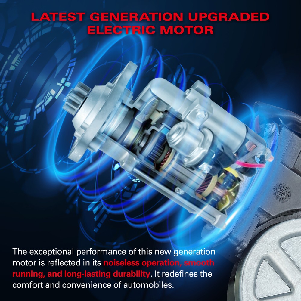 Front Left Right Power Window Regulator With Motor for 1994-2004 Ford Mustang