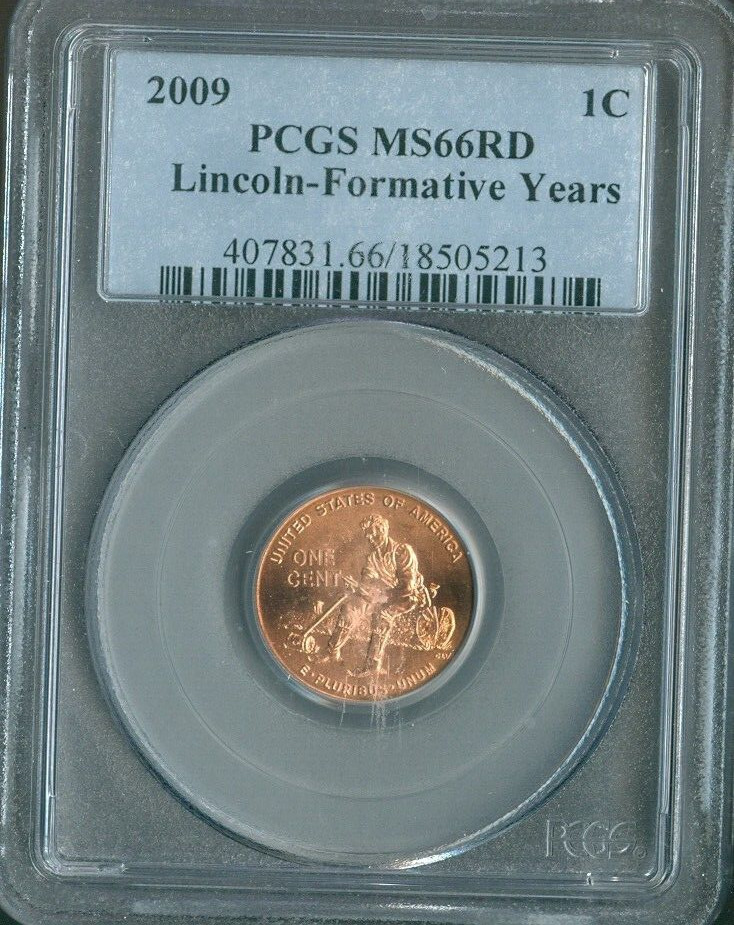 2009 Lincoln Cent Formative Years PCGS MS66 RD Quality
