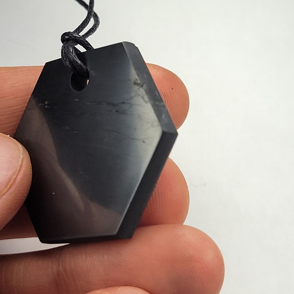 Shungite World Shungite Pendant Hexagon