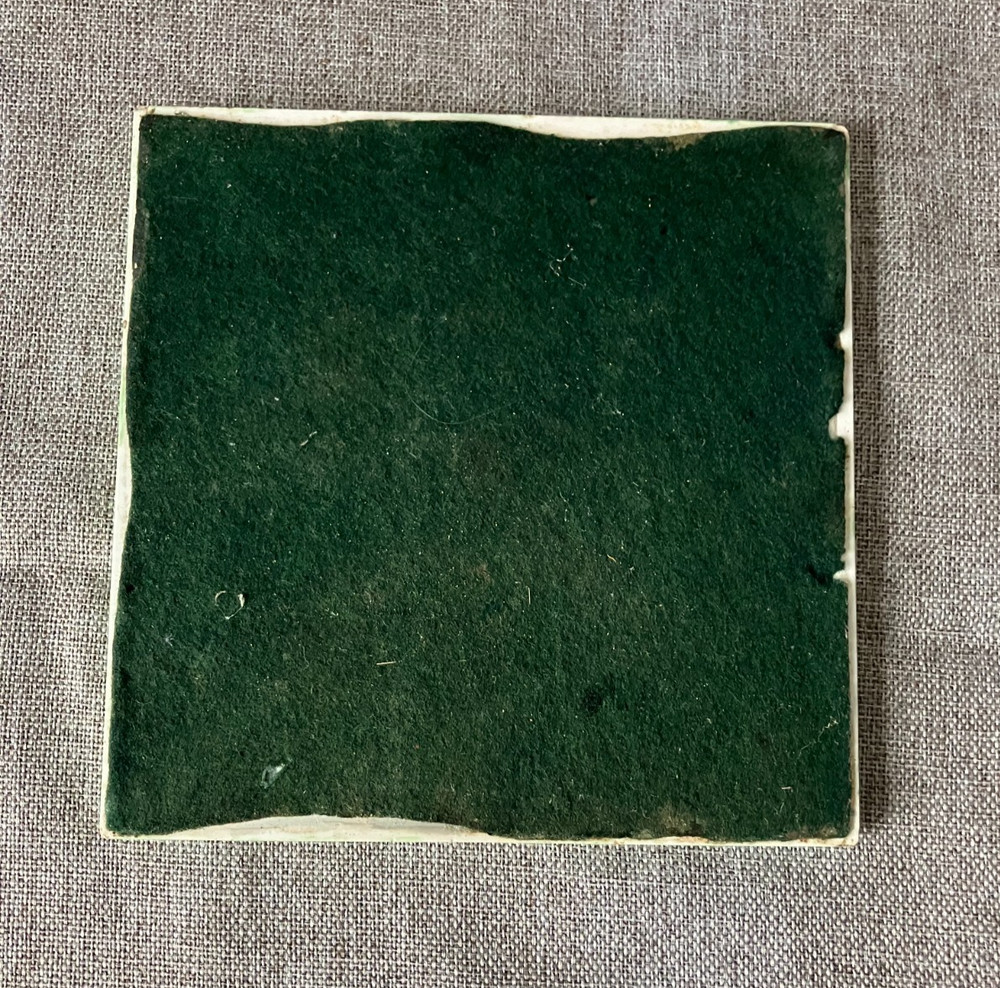 Vintage Studio Ceramic Tile 6" x 6" signed "dlg"