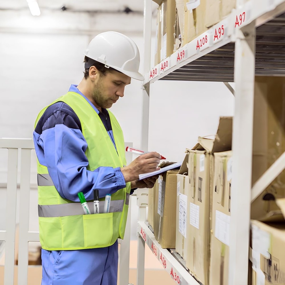 Red Chisel Tip Permanent Markers for Versatile Use on Multiple Surfaces