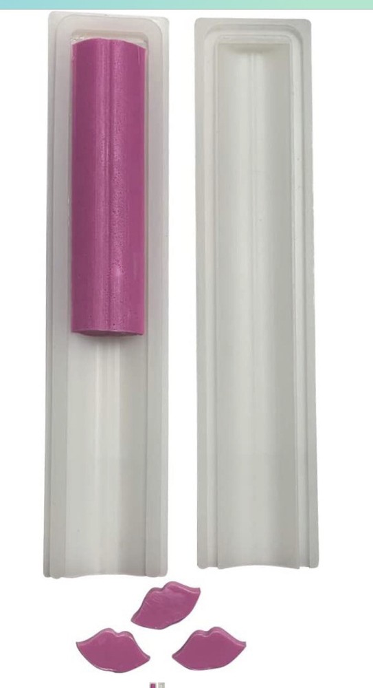 Lips Kiss Tube Column Silicone Soap Mold Embed Soap Cold Process Making