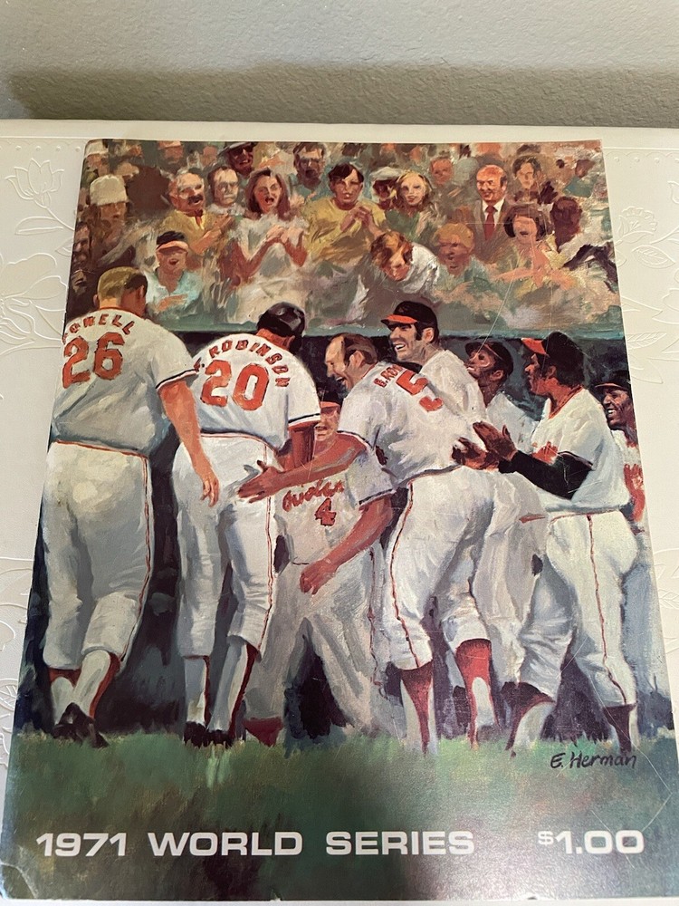 1971 World Series Program. Pirates at Baltimore.