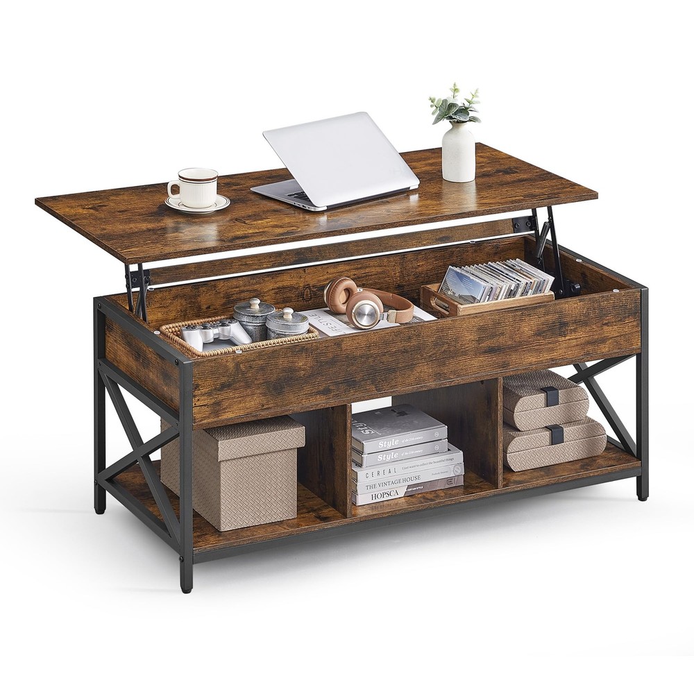 Hide Clutter and Lift Your Work - 47.2 Coffee Table with Storage