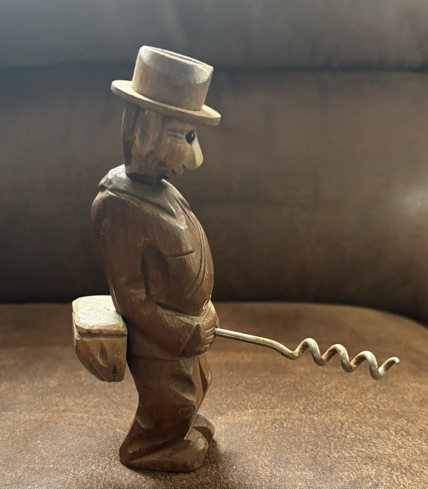 Vintage Naughty Old Man Handmade Corkscrew