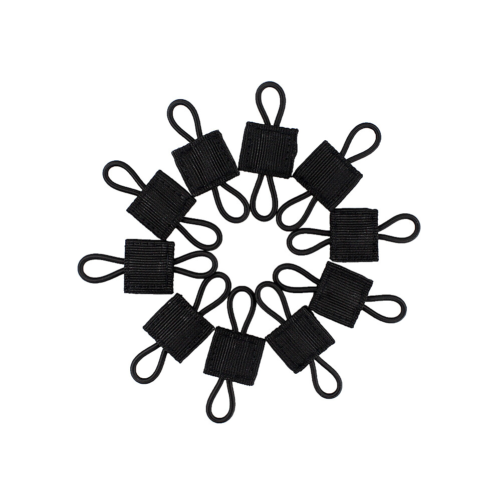 10pcs Tactical Molle Webbing Retainer Elastic Binding Buckle Small Tool Retainer