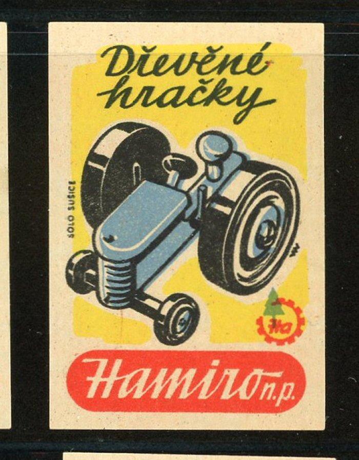 Slovak Match Box Label Drevene Hracky