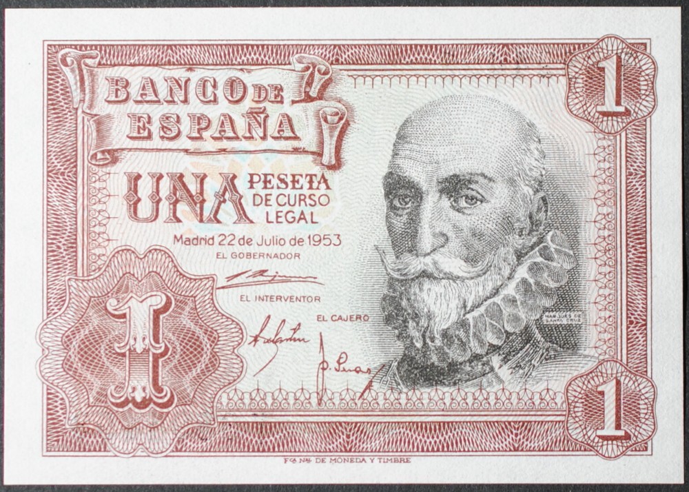 Spain P144a Peseta Gem Uncirculated