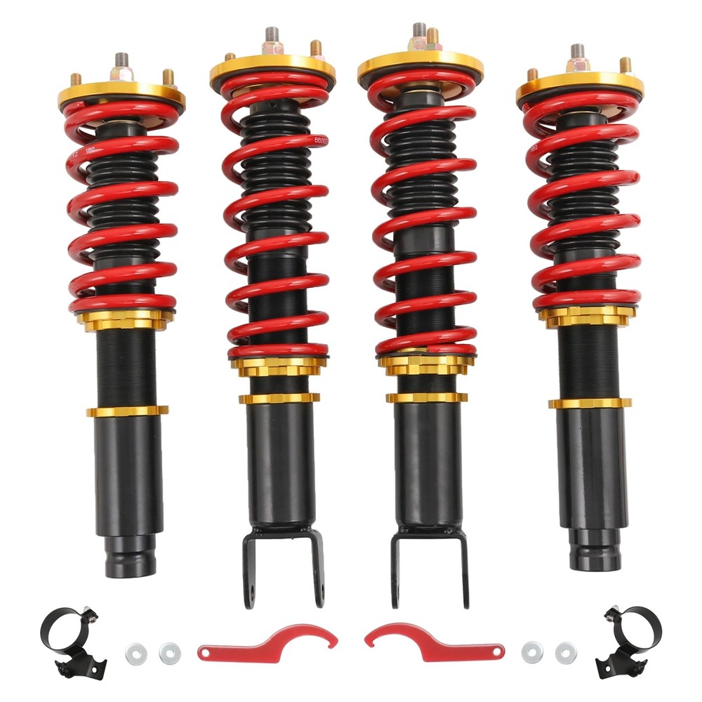 Coilover Suspension Spring Struts Height Adjustable Shock Replacement