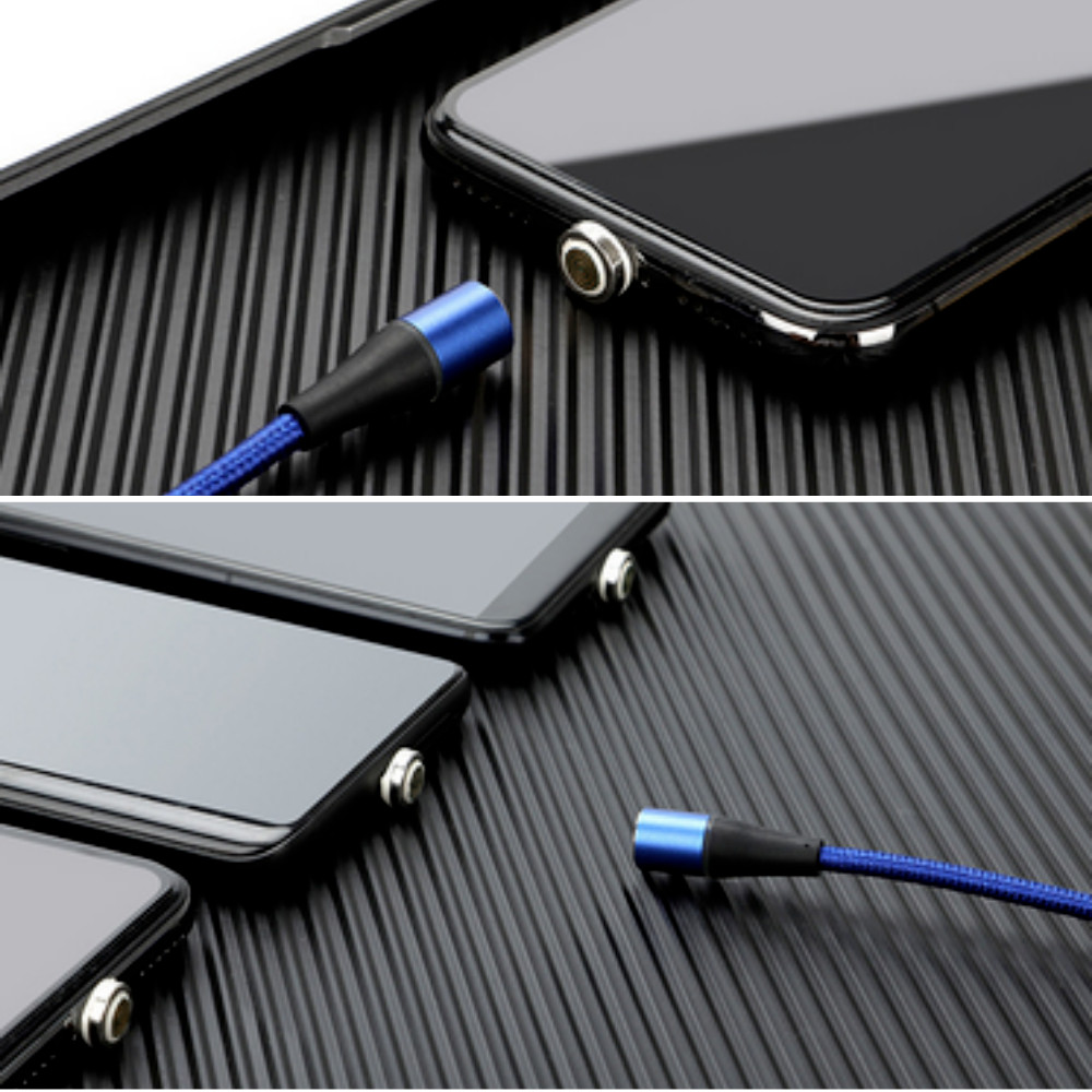 3 PACK Magnetic Phone Charger Fast Charging Cable For Micro USB/Type C/ iPhone