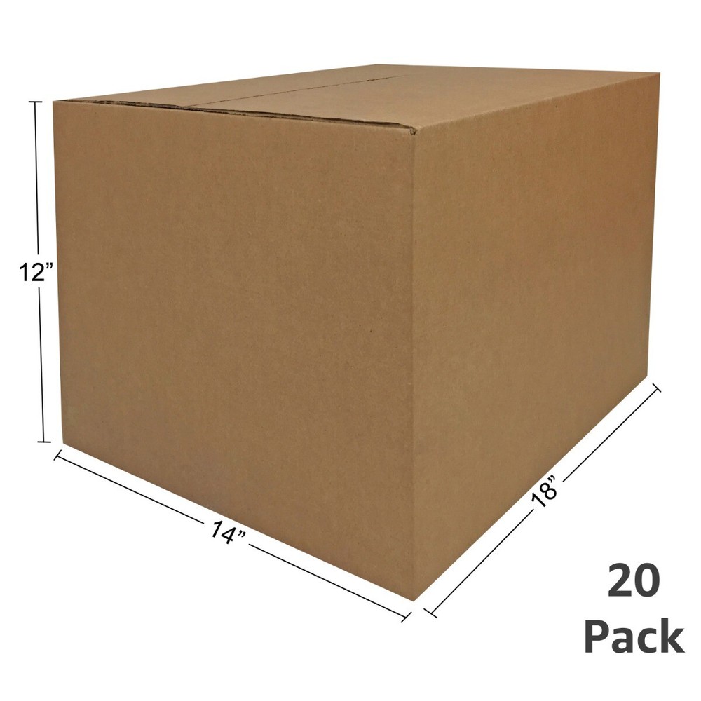 UBMOVE Medium Cardboard Moving Boxes (20 Pack) 18 x 14 x 12-Inch