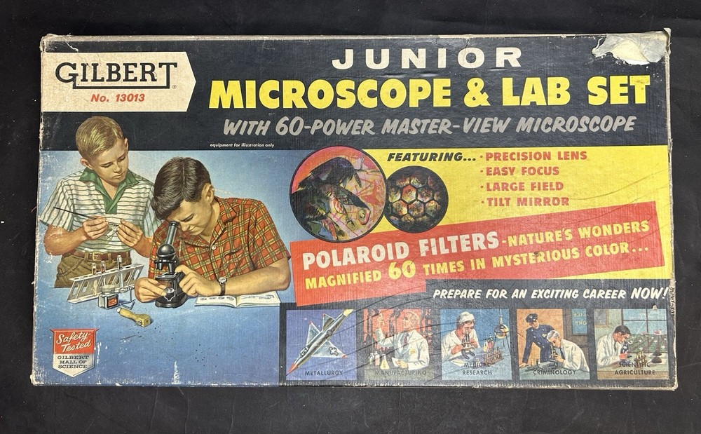 Gilbert Junior Microscope And Lab Set No. 13013