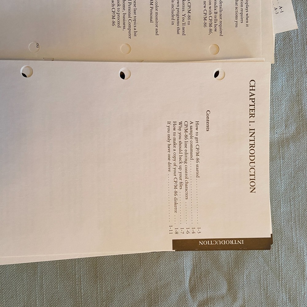 IBM Personal Computer CP/M-86 Operating System Language Series 1st Ed. 1982 Book