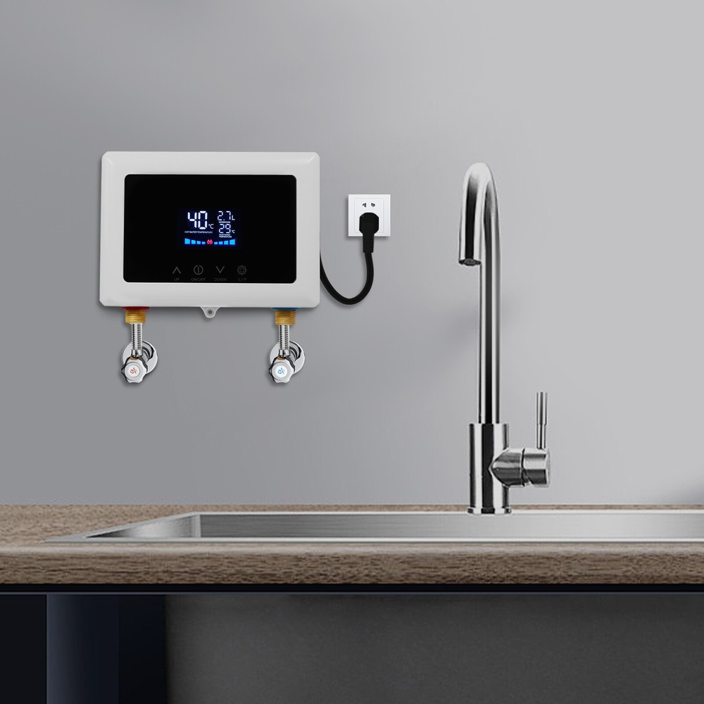 Wall Mounted Electric Instant Hot Water Heater Mini Small Water Tank 3000W NEW