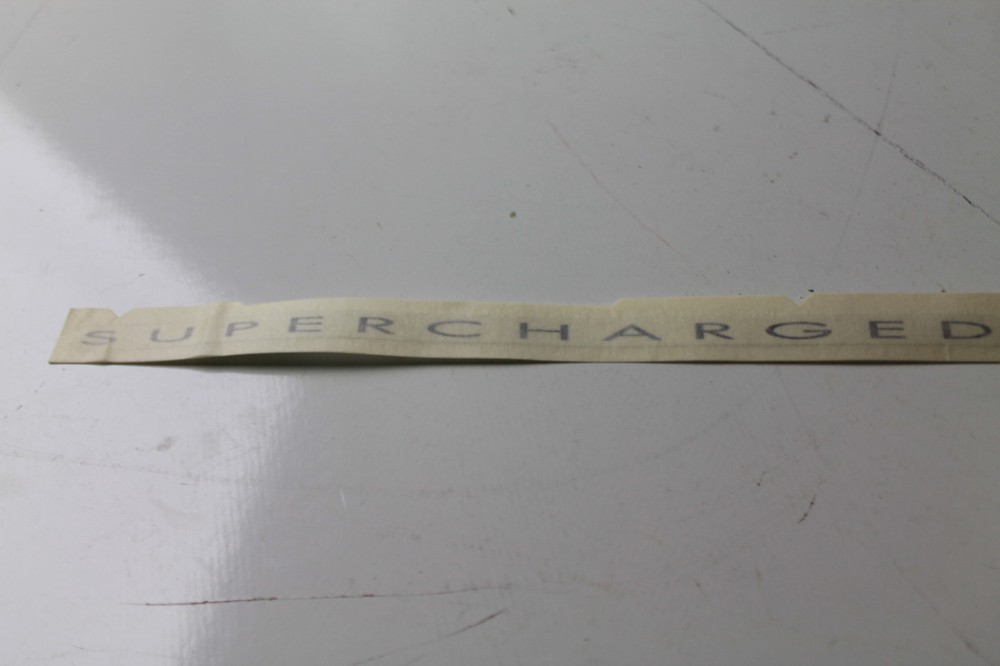 SUPERCHARGED DECAL. 219902422