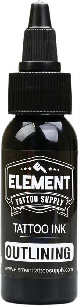 Nighthawk Black Tattoo Ink - Permanent Solid Color for 1 fl oz,
