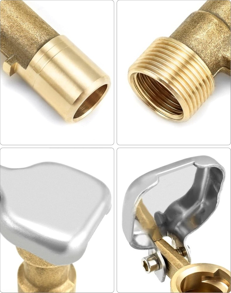 High Quality Brass Quick Coupler Valves - 2 Sets with Keys - Irrigation Tool