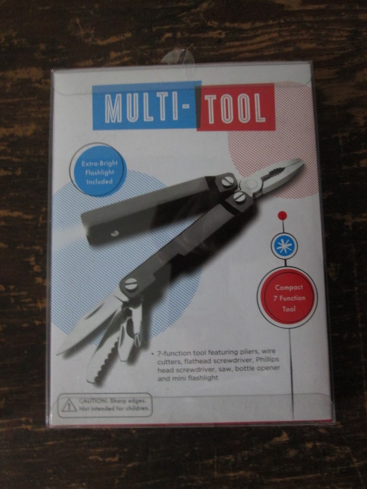 7 Function Mulit-Tool Utensil Survival MerchSource New W/ Flashlight