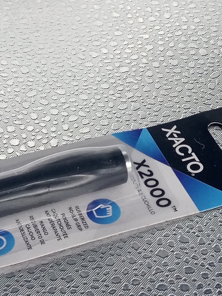 X-Acto X2000 x3724 Black A-Handle Anti-Roll Design