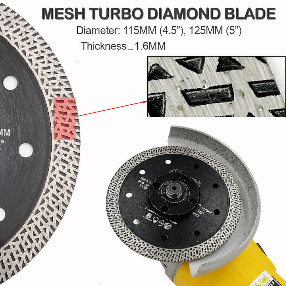 2pcs 115mm Multi Diamond Saw Blade for Tile Cutting Discs Circular Grinder Wheel