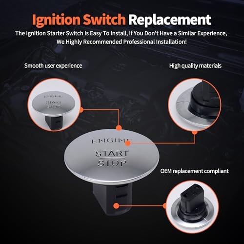 2215450714 Engine Start Stop Button Switch - Compatible with Mercedes-Benz