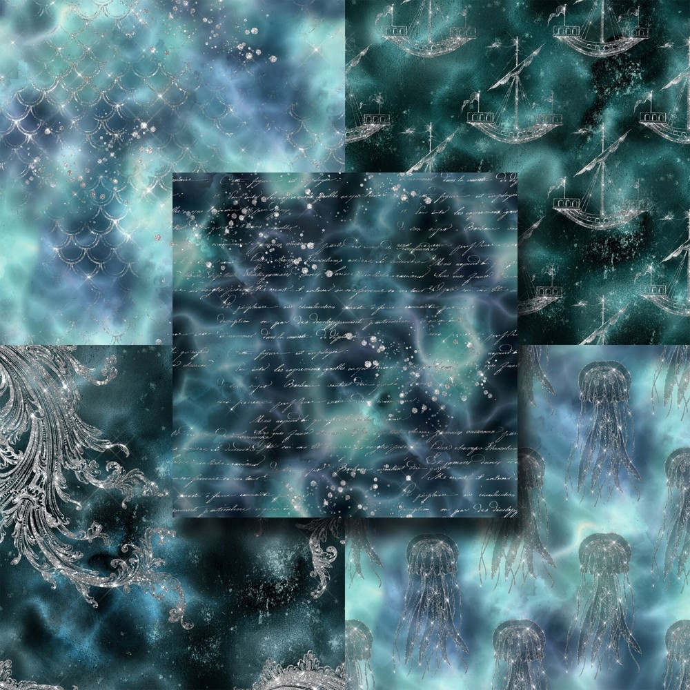 NAUTICAL GLITTER - Paper Pack