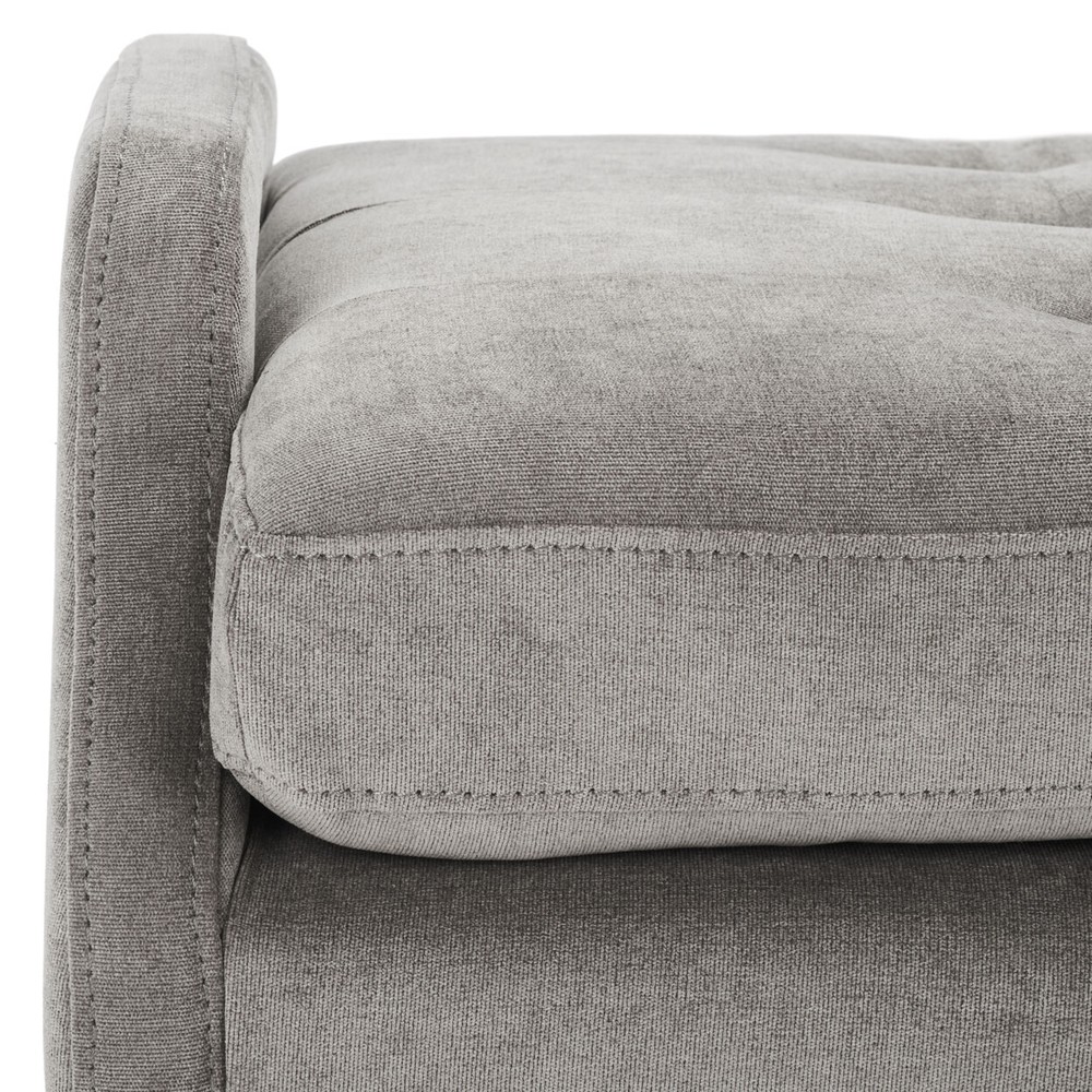 SAFAVIEH Everdeen Bench | Silver Grey / Gold |
