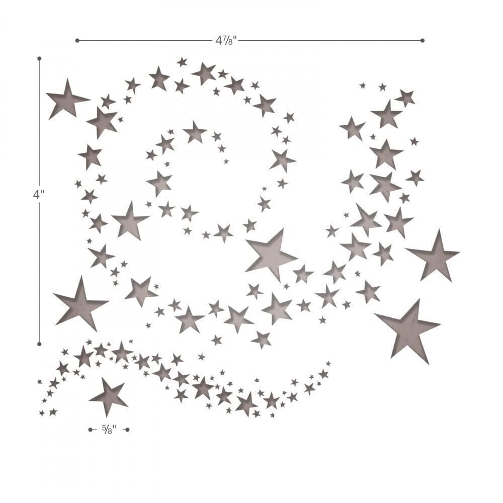 Swirling Stars Sizzix Thinlits Thin Metal Star Die Set by Tim Holtz 663095 NEW!