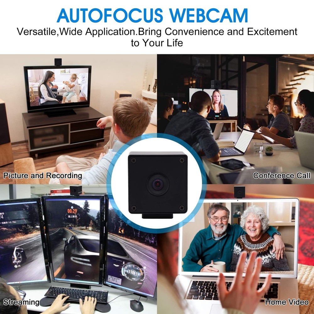 1080P USB Camera Autofocus High Speed Webcam for Computer and Raspberry Pi Mi...