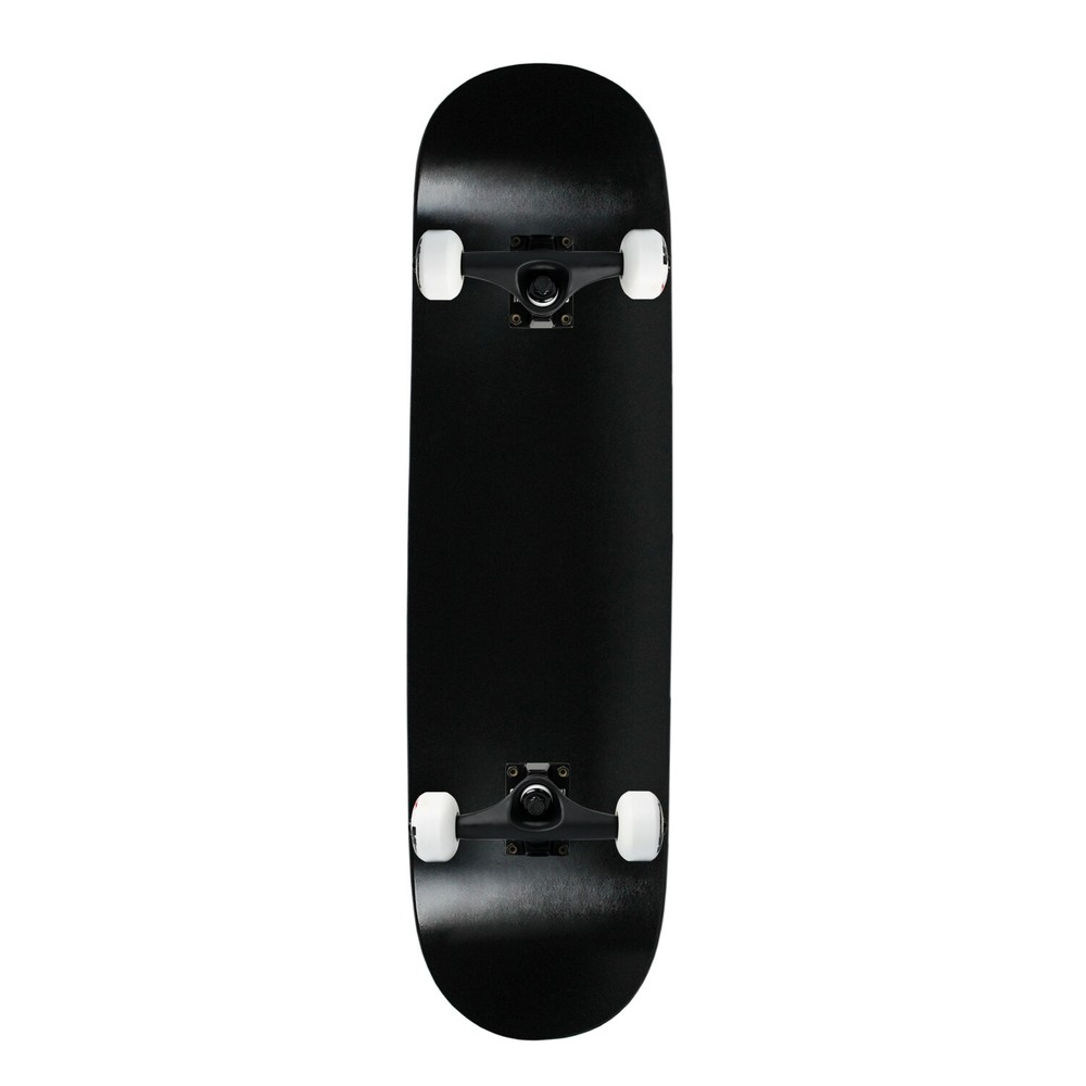 Moose Complete Skateboard Dipped Black 8.0" Black/White Assembled