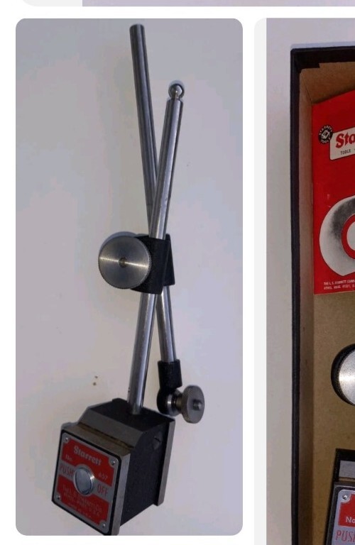 Starrett 657AA Magnetic Base Indicator Holder Set