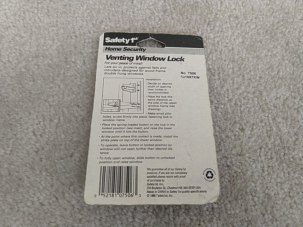 Brass Window Vent Locks No 7506