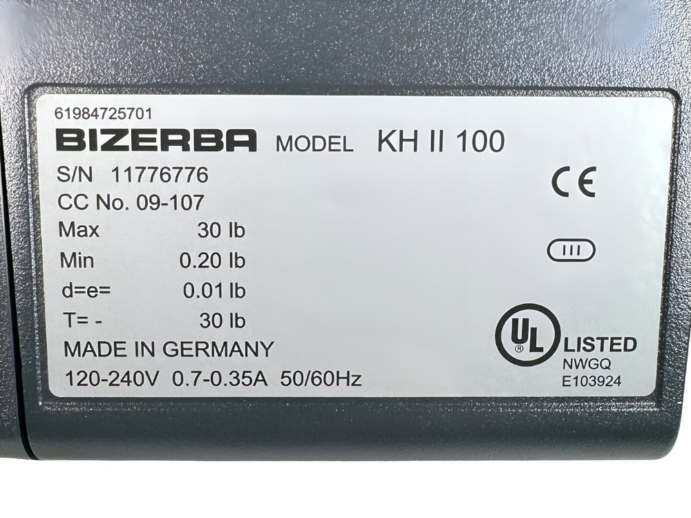 Bizerba Load Cells WS18 for KH II 100 Counter Top PC Scale
