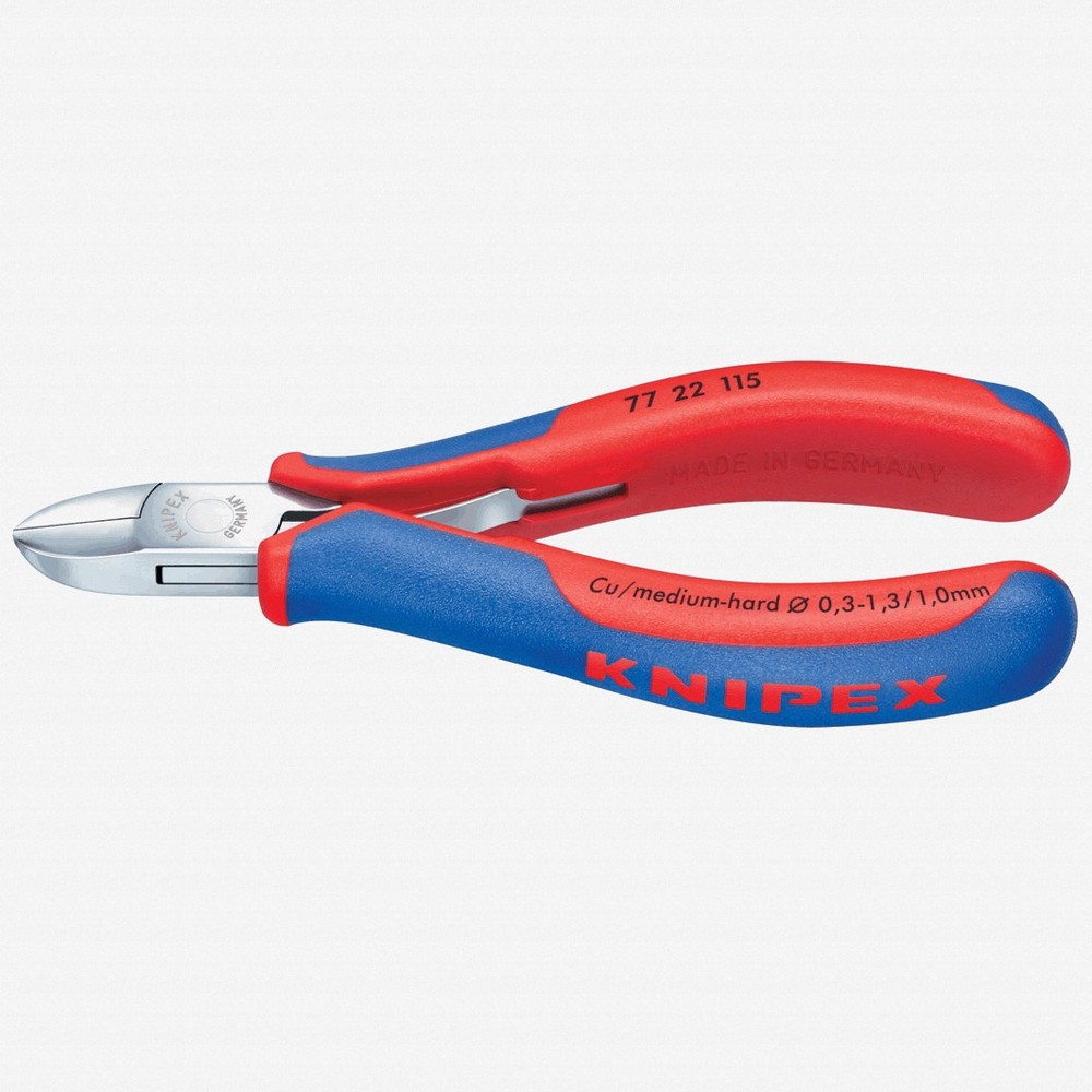 Knipex 4.5" Electronics Diagonal Cutters Round Head - MultiGrip