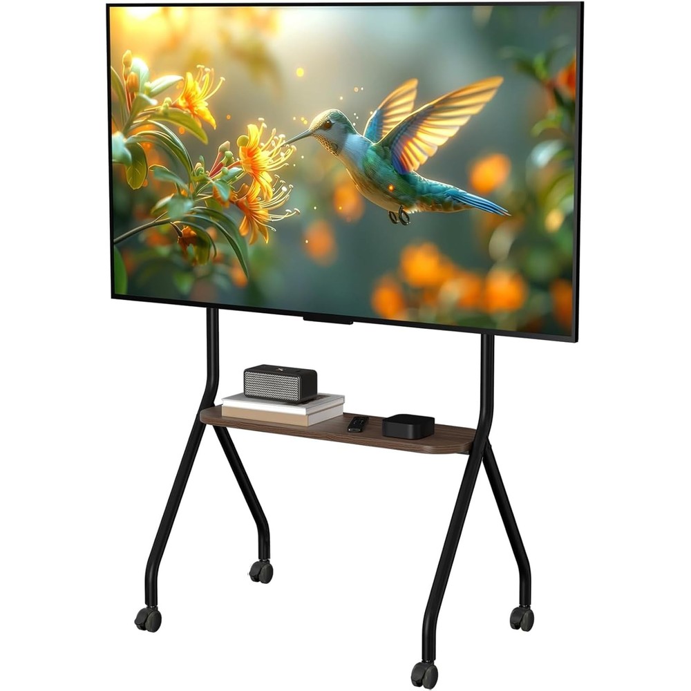 Rolling TV Stand for 49-75 Inch LCD LED OLED Flat/Curved Panel Screen TVs, Mo...
