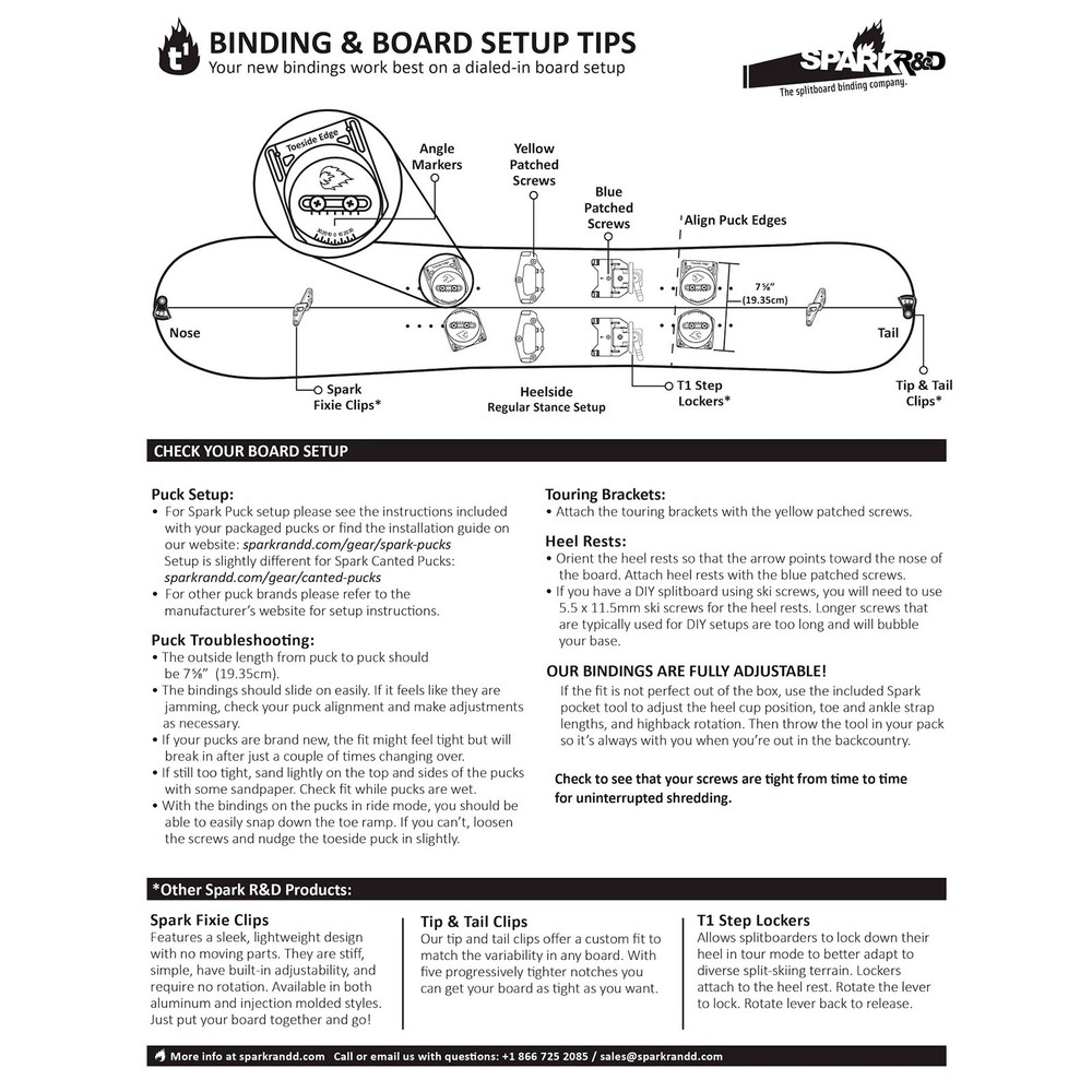 SPARK R&D Arc ST Small Green Splitboard Bindings (B01042526)