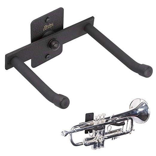 Horizontal Wall Mount Trumpet Holder - Stand for All Trumpets Including