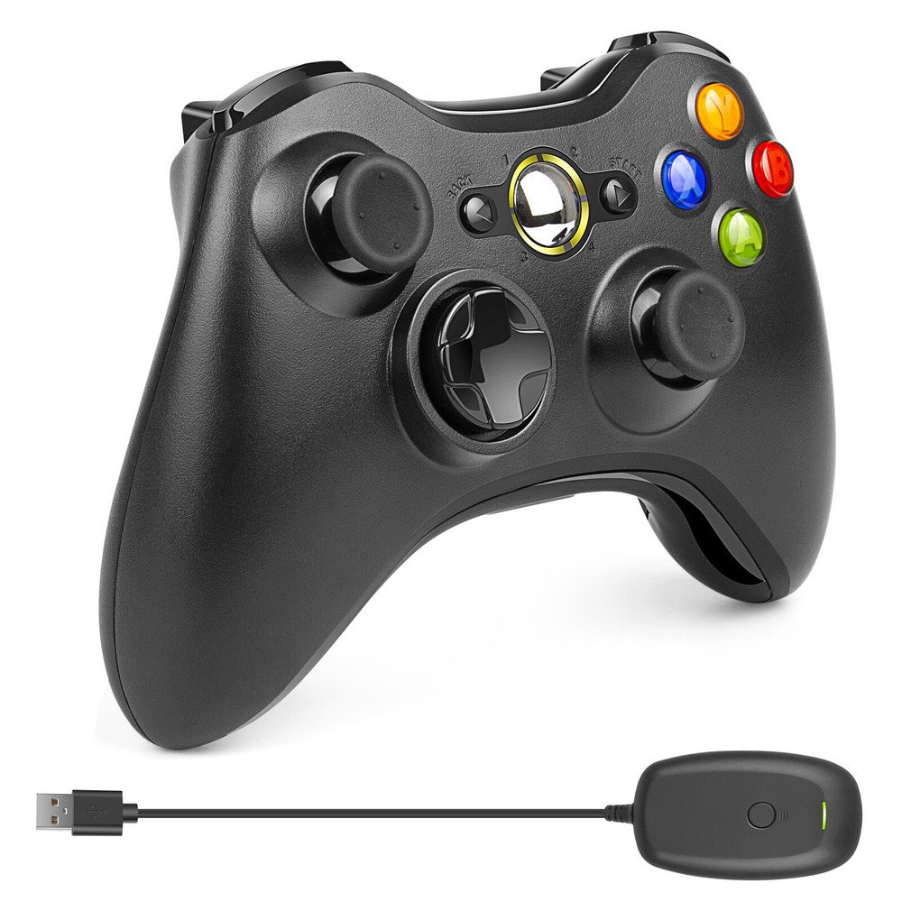 For Microsoft Xbox 360 Wireless Game Controller Gamepad & Rechargeable Battery