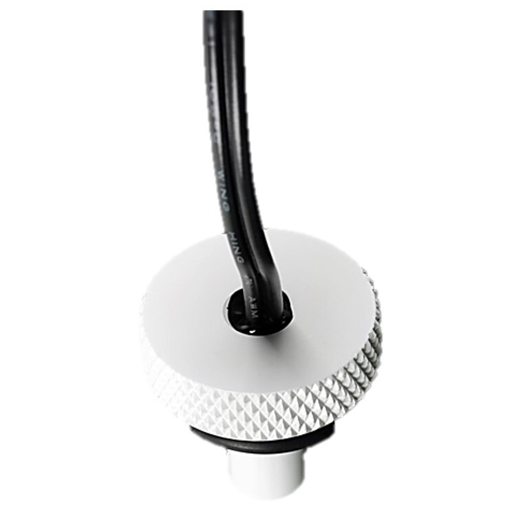 Bitspower G1/4" Temperature Sensor Stop Fitting, Deluxe White
