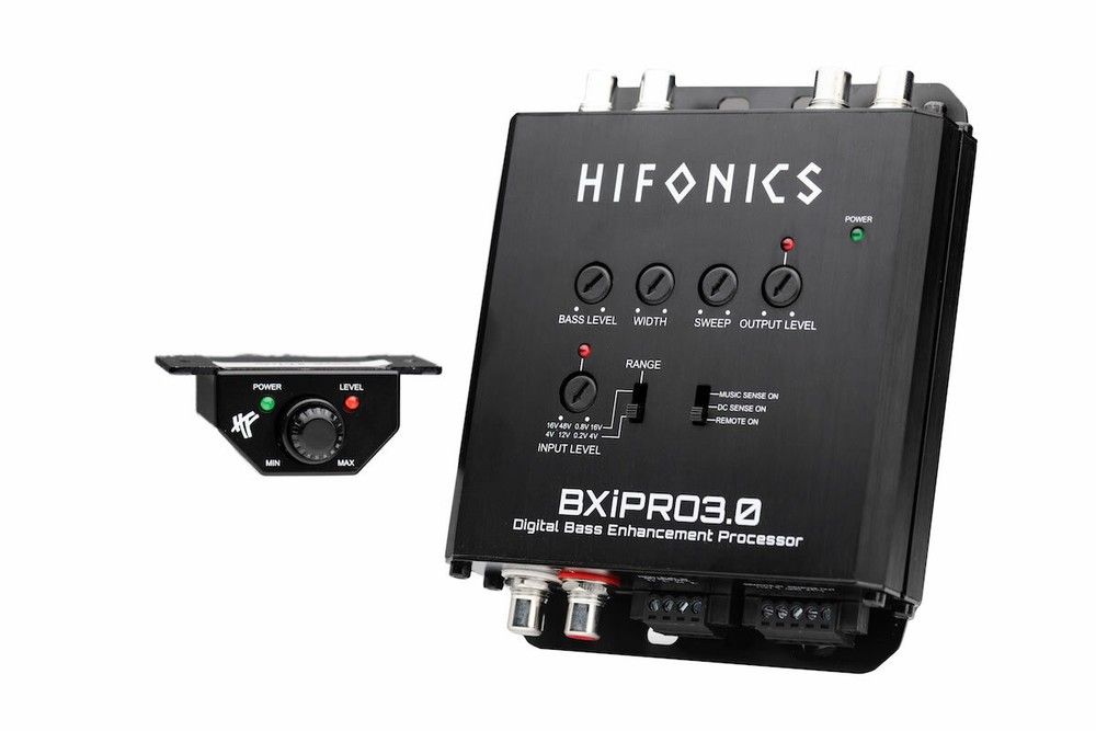 Hifonics BXiPro3.0 Digital Bass Processor + HFEQ 4-Band Source Signal Processor