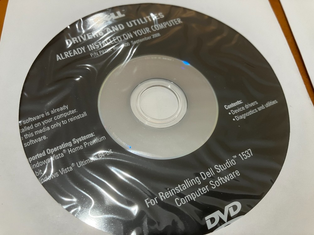*NEW* Dell Studio Vista Operating System - 5 Discs