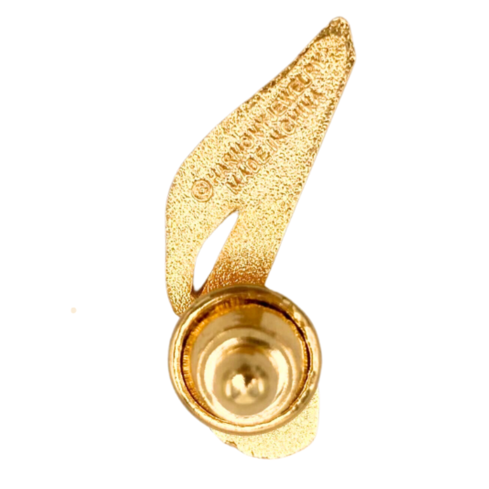 Pin Eighth Note Black With Gold Shadow Pin Harmony Collection