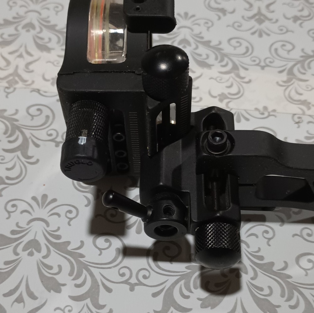 TRUGLO 5-Pin Fixed Pin Archery Sight Multi-Pin for Compound Bow Black