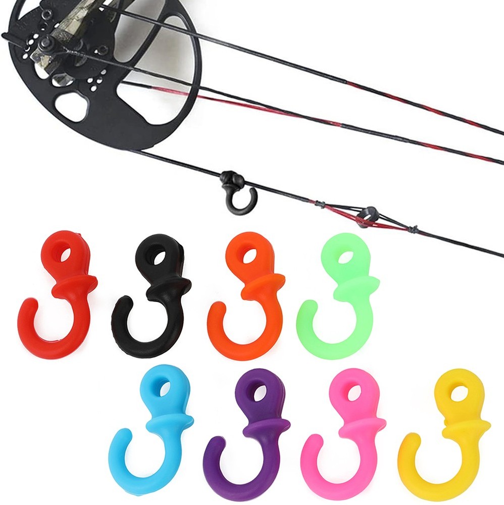 4Pcs Monkey Tail Silencers Bow String Shock Absorber Damper Compound Bow Hunting