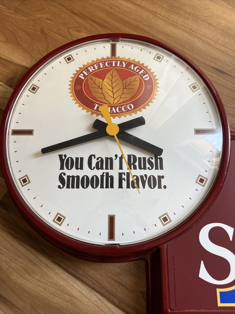 winston select cigarette sign/clock