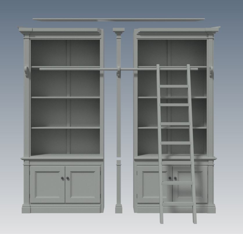 FRENCH PROVINCIAL WALL STORAGE UNIT 2 Module - Make Ur Own & SAVE - Full Plans